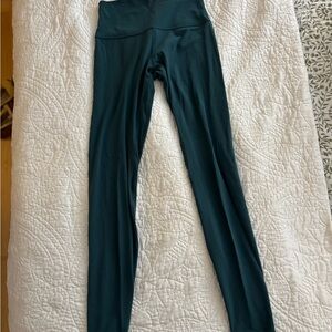 lululemon sz 6 teal align leggings